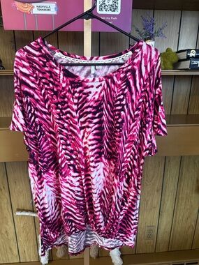 Cato Zebra Top